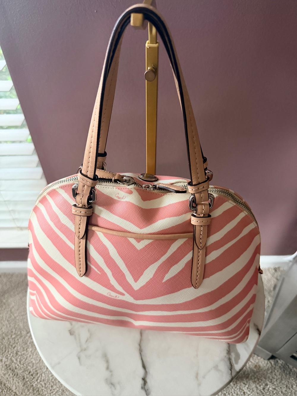 COACH PEYTON  DOMED SATCHEL (F33766) Pink circa 2012